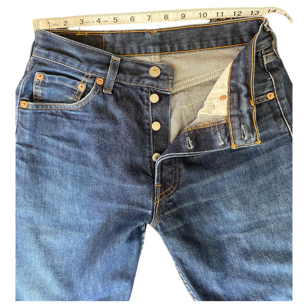 NWOT LEVI’S 501 FOR ANTHRO HIGH WAISTED BUTTON FLY STRAIGHT LEG THE OG OF JEANS - Picture 7 of 16